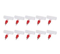 Cpolebev Chicken Nipples Tee Fittings - Kit D'Abreuvoirs de Volaille EntièRement Automatiques Abreuvoir de Poulet 10 Pack