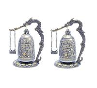 Cpolebev Cloche Vintage Dragon Good Lucky Cloche Objets de Collection Ornements Méditation Décoration Maison Bureau