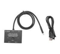 Cpolebev Commutateur Bidirectionnel KVM USB C 1X2/2X1 RéPartiteur USB 3.1 Commutateur VidéO de DonnéEs 8K @ 30Hz PD 100W pour Moniteur PC TéLéPhone Portable