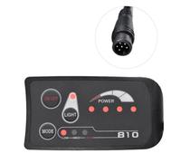 Cpolebev Compteur de Vélo Électrique 6 Broches S810, Affichage LED IP65 36V UART pour Vélo Électrique, Compteur de Vélo Électrique (36V), Pièces de Rechange