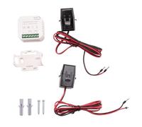 Cpolebev Compteur D'éNergie Tuya Smart WiFi 80A avec Pince de Transformateur de Courant KWh Moniteur de Puissance Statistiques D'éLectricité 90-250V (2CT)