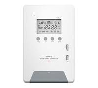 Cpolebev Contrôleur de Charge Solaire MPPT 30A 12V/24V avec Double Port USB et Affichage LCD pour Maison Intelligente Fonctionnant à L'Énergie Solaire