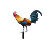 Cpolebev Coq de Cour Signe Coq Acrylique Extérieur Jardin Sol Insérer Jardin Décoration de Jardin Insérer Carte Jardin Animaux B