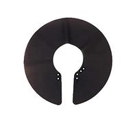 Cpolebev Cou Shield Magnétique Châle Coupe de Cheveux Salon Cou Cape Enveloppez Collier en Silicone Imperméable Coiffure Coloration Coupe Du Cou Bouclier Accessoire de Cheveux (Noir)