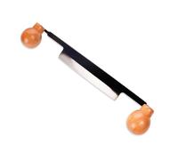 Cpolebev Couteau à Dégauchir en Acier au avec Lame en Acier à Débarder en Bois et Manche en Bois, Outil à Main pour le Bois,