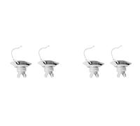 Cpolebev Couvercle de Valve d'air Kayak et Bateau Gonflable 8 Trous PVC Pro | Livré en lot de 4 couvercles de soupape, couleur gris, pour un remplacement sur vos gonflables et radeaux