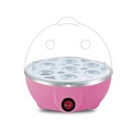 Cpolebev Cuiseur à Œufs : Cuiseur à Œufs Électrique d'une Capacité de 7 Œufs pour Œufs Durs, Œufs Pochés, Œufs Brouillés, Prise UE Rose