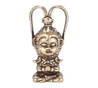 Cpolebev Cuivre Singe Roi Figurine Soleil Statue DéCor Aquarium Ornements Pendaison de CréMaillèRe DéCor à DéCoration de Voiture Thé Animal de Compagnie