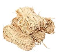 Cpolebev de Papier de Raphia Naturel 6 PièCes pour Bouquets de Fleuristes DéCoration Artisanat d'emballage Cadeau de Raphia de NoëL
