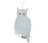Cpolebev Decoration de Jardin Oiseau repulsif Owl Reflector