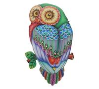 Cpolebev Décoration Murale en Métal Art Suspendu en Métal Oiseau Signe Mural Suspendu Oiseau Statue Hiboux Décor Coloré Hibou Statue Décor à B