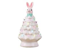 Cpolebev Décorations d'arbre de Lapin de Pâques, Arbre de Lapin de Pâques avec des Perles de Lampe Colorées, Artificiel, Facile à Installer, Facile à Utiliser B