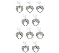Cpolebev Décorations de Noël Aile D' Un Morceau de Cœur Est au Paradis Ornement pour Arbre de Noël Ornement Commémoratif Double Face Facile à Utiliser 6,5 X 6,8 cm