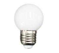 Cpolebev E27 LED Ampoules - E27 1w PE Givre LED Globe Colore Blanc/Rouge/Vert/Bleu/Jaune Lampe 220v -1PCs(Blanc)