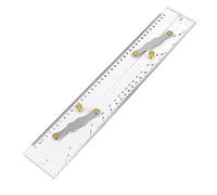 Cpolebev ÉChelles Claires de RèGle ParallèLe Marine, Points de Cartographie pour Tirer la RèGle ParallèLe 450MM, RèGle ParallèLe de Cartes Nautiques pour Bateau