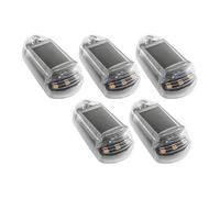 Cpolebev Éclairage de Cabine sans pour Camion, Éclairage Solaire de Cabine, Éclairage LED sans Perforation, 7 Couleurs, Éclairage de Toit pour Voiture Universelle, A