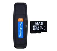 Cpolebev Enregistrement Vocal USB Mini Enregistreur Vocal Numérique MiniSound Dictaphone Enregistreur Audio Stylo 32 Go pour Entretien de Réunion