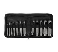 Cpolebev Ensemble de 12 Poinçons Creux en Acier pour Cuir, 1/8-3/48 Pouces (3-19 Mm), Ensemble de Perforateurs Ronds Robustes pour Joints de Ceinture en Tissu de Montre, Facile à Utiliser
