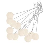 Cpolebev Ensemble de 200 Tampons en Laine avec Poignée Métallique pour Teinture de Cuir, Teinture de Laine et Application D'Outils pour Teinture de Cuir.