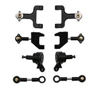 Cpolebev Ensemble de Coupe de Direction de Bras Oscillant SupéRieur et InféRieur en MéTal pour D12 D42 1/10 RC PièCes de Mise à Niveau de Voiture Accessoires de Rechange