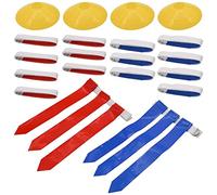 Cpolebev Ensemble de Flag-Football, Ensemble de 14 Drapeaux et Ceintures de Flag-Football, Ceinture pour Enfants ou Adultes Joueurs de Flag-Football