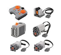 Cpolebev Ensemble de Fonctions d'alimentation L Moteur Servomoteur Boîtier de Batterie Récepteur de Télécommande de Vitesse IR Blocs de Construction Style B