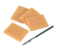 Cpolebev Ensemble de Stylos Art Ruling, Stylo Fluide de Masquage avec Gomme à RéSidus de Colle 4 PièCes pour Appliquer le Travail de Ligne de Fluide de Masquage