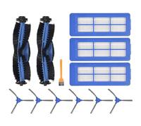 Cpolebev Ensemble pour RoboVac 11S Max, RoboVac 30C Max, RoboVac G10, RoboVac G30, Edge- 13 PièCes SéRies PièCes de Rechange Filtre À Brosse