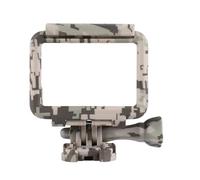 Cpolebev ÉTui De Protection pour 5 Cadre De Bordure Standard Camouflage ExtÉRieur pour Go Pro 5 ÉTui pour Accessoires, Camouflage Gris