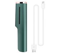 Cpolebev Fer à Lisser et Friser les Cheveux éLectrique Sans 2 en 1 Peigne Sec Mini Chargement USB Redressage à Chaud Vert
