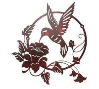 Cpolebev Fer Art Oiseau DéCoration Murale Jardin ClôTure Pelouse HôTel Mur Sculpture Ornements Vintage Ornement pour IntéRieur ExtéRieur Maison A
