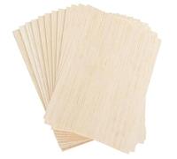 Cpolebev Feuille de Bois pour L'Artisanat 20 Pièces Feuilles de Bois Non Finies Pièces de Bois Minces pour L'Artisanat Ébauches de Planches de Bois 150x100x2mm