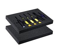 Cpolebev Feuille de Mousse de PolyéThylèNe - Lot de 2 Coussinets en Mousse de PolyuréThane pour L'Emballage et L'Artisanat, 16 Pouces X 12 Pouces X 1 Pouce D'éPaisseur