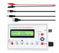 Cpolebev FG-100 Générateur de Signaux de Fonction DDS Compteur de Fréquence 1 Hz - 500 KHz Fréquence Sinusoïdale avec Câble BNC