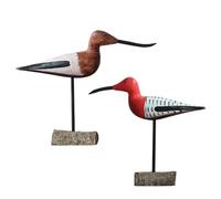 Cpolebev Figurine D'Oiseau en Bois Moderne, Ornements Européens, Statue d'animal, pour, Le Bureau, Sculpture D'Oiseau, Artisanat d'art, Décoration Abstraite