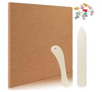 Cpolebev Fournitures et Outils Tachés, de Travail Teintée Résistante à la Chaleur de 12 X 12 Pouces, Tapis Teinté de 1/2 Po D'Épaisseur, Kits de Vitraux