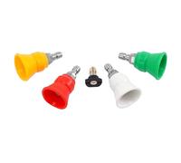 Cpolebev Garde-Buse de Nettoyeur, Embouts de Nettoyeur, 5 Embouts de Nettoyage à Pression avec Raccord de 1/4 Pouce, Orifice de 3.0 Qu'Illustré.