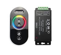 Cpolebev GT666 RGB LED ContrôLeur de Bande LED Sans Tactile TéLéCommande DC 12V 24V 18A 3 Canaux LumièRes Gradateur à Bande