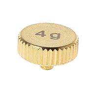 Cpolebev Headshell 4G Shell Weight Turntable Metal Electric Instrument Parts pour SL1200 SL1210 MK2 3 5 M5G Stylus DJ,Gold