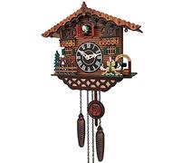 Cpolebev Horloge en Bois Horloge Murale RéVeil D'Oiseau Horloges à Coucou pour la DéCoration de la Chambre des Enfants à