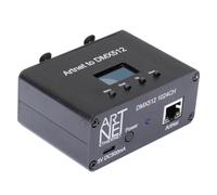 Cpolebev Interface de Contrôleur D'Éclairage Ethernet ArtNet 512, 2 Univers Métal + Plastique