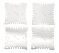 Cpolebev Jauges a rayon entaille pour guitare pour mesurer le rayon de touche Paquet de 4pcs