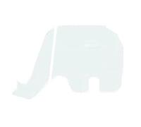 Cpolebev Joli Modèle de Décor D'Éléphant, Décor D'Éléphant, Décor de Cuisine D'Éléphant Joli Modèle de Décor D'Éléphant en Acrylique, Facile à Installer, Facile à Utiliser 8 Pouces