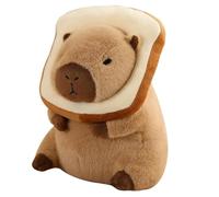 Cpolebev Joli Oreiller en Peluche Capybara avec Couvre-Chef Portable, Pain Kawaii, Animaux en Peluche Capybara, Câlins, Cadeaux Faciles à Installer, 30 cm