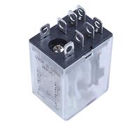 Cpolebev JQX-13F LY2 Bobine DC 12V DPDT a 8 broches Relais electromagnetique LED verte
