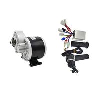 Cpolebev Kit D'AccéLéRateur de ContrôLeur de Moteur à Courant Continu Brossé à Engrenages 24V 250W
