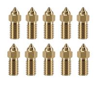 Cpolebev Kit de Buses 10 Pièces Accessoires de Remplacement pour Neptune Série 4, Pièces D'Imprimante 3D Kit de Buses en Laiton 0,4 mm pour Neptune 4, 4 Pro