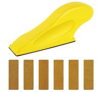 Cpolebev Kit de Mini Ponceuse, Outils de Micro-PonçAge pour Petits Projets, PonçAge à Petite PoignéE de DéTail pour les Espaces éTroits et les Travaux Manuels