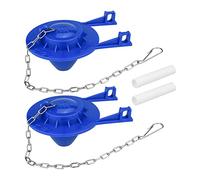 Cpolebev Kit de Remplacement de Clapet de Toilette, 2 PièCes en PVC de Mise à Niveau 2 Pouces Universel Compatible avec le RéServoir de Toilette
