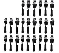 Cpolebev Kit de Réparation de Fermeture Éclair, 24 Pièces de Rechange Universelles pour Fermeture Éclair, Fixation de Dents Coulissantes, Tête de Vis, Fermeture Éclair Instantanée